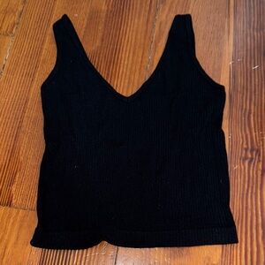 Black Sleeveless Women's Top